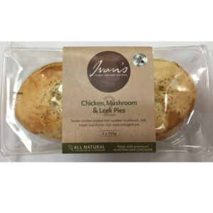 Twin Pack Chicken Mushroom & Leek Pie 2 x 220g