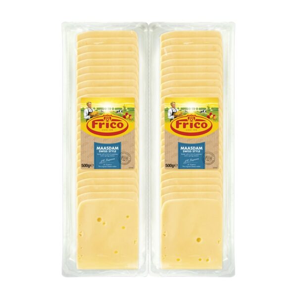 Frico Maasdam Swiss Style Cheese Slices 1kg