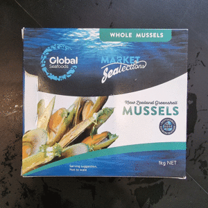 Whole Mussels Greenlip NZ 1kg
