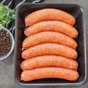 Worcestershire & Cracked Pepper Beef Sausages 500g