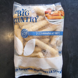 Beer Battered Mozzarella Sticks 1kg